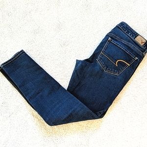 Dark wash skinny jeggings 2 short